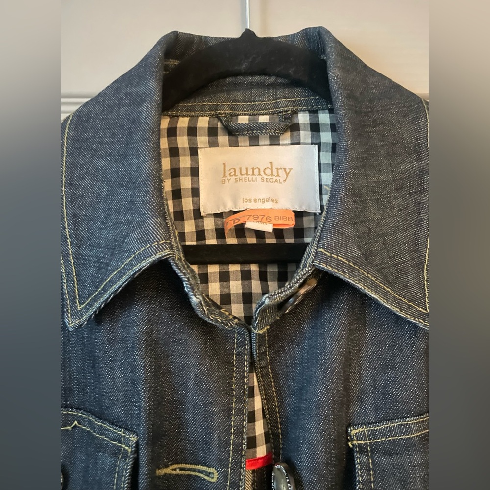 Laundry by Shelli Segal Denim Trench